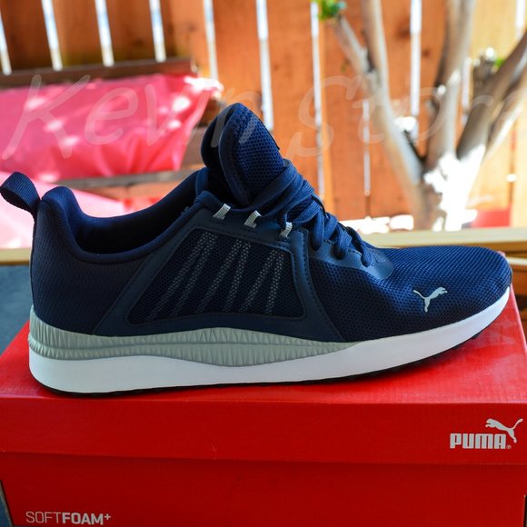 PUMA Mens Pacer Net Cage Trainers Sneakers Running Shoes Navy‎ main image 5